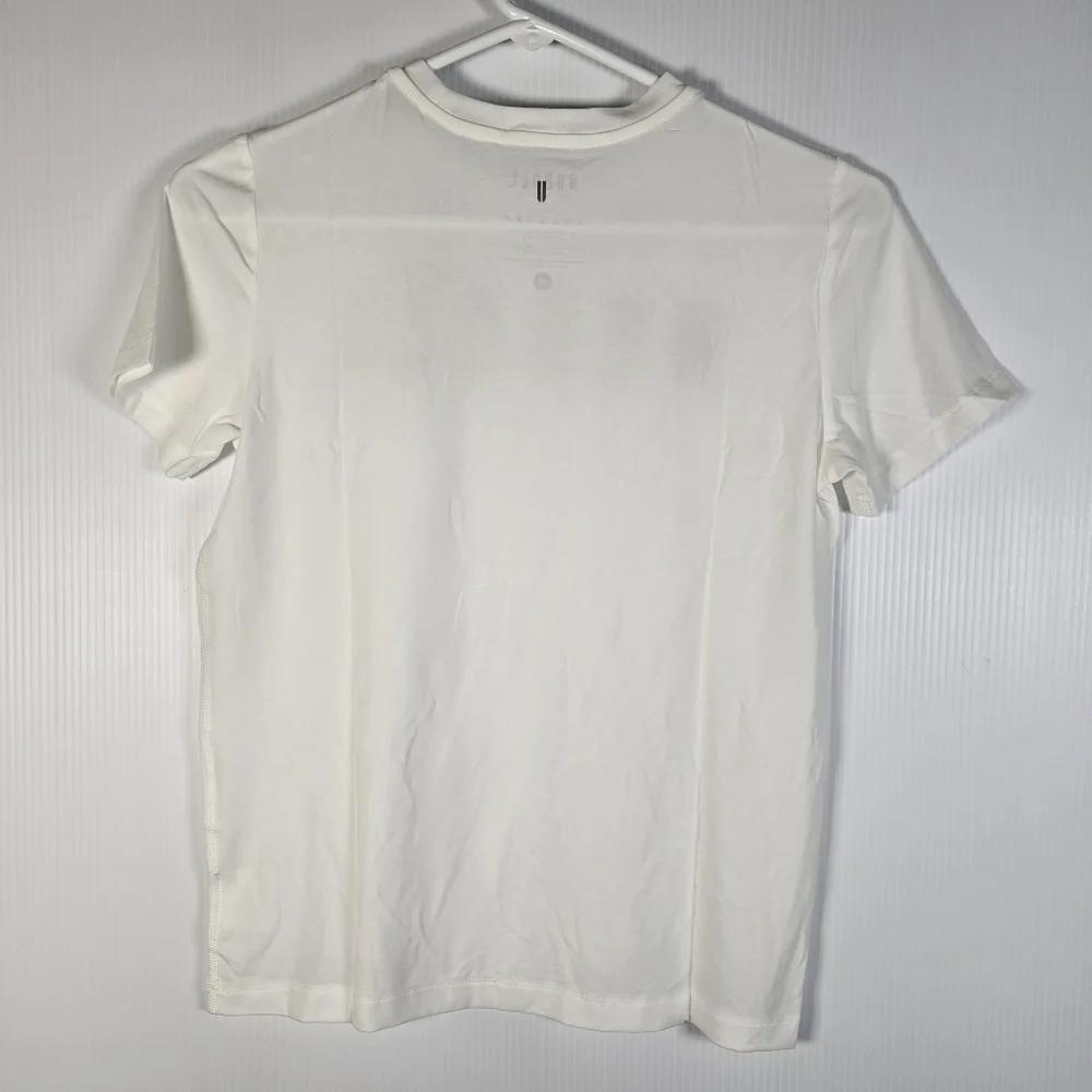 NWT NOBULL Kids Unisex Classic White Tee Size M